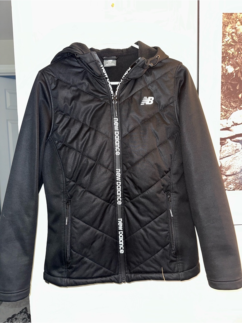 New Balance ' Black Hooded Jacket